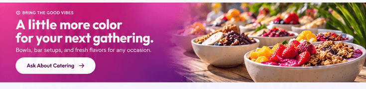 Catering Açaí Bowl Spread